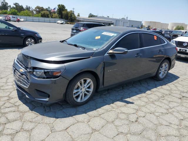CHEVROLET MALIBU LT 2017 gray sedan 4d gas 1G1ZE5STXHF191246 photo #1