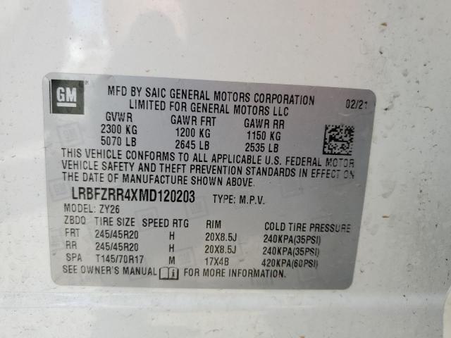 2021 BUICK ENVISION A LRBFZRR4XMD120203