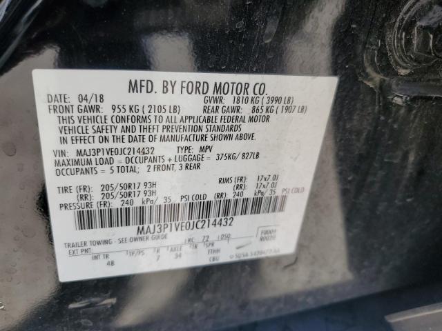 2018 FORD ECOSPORT TITANIUM MAJ3P1VE0JC214432