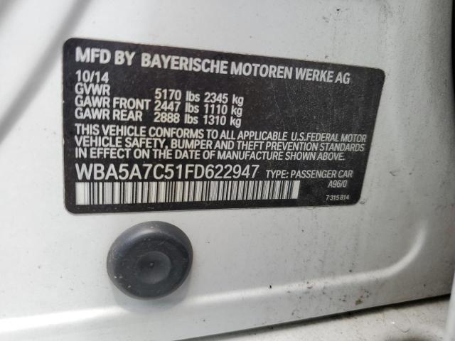 2015 BMW 528 XI WBA5A7C51FD622947