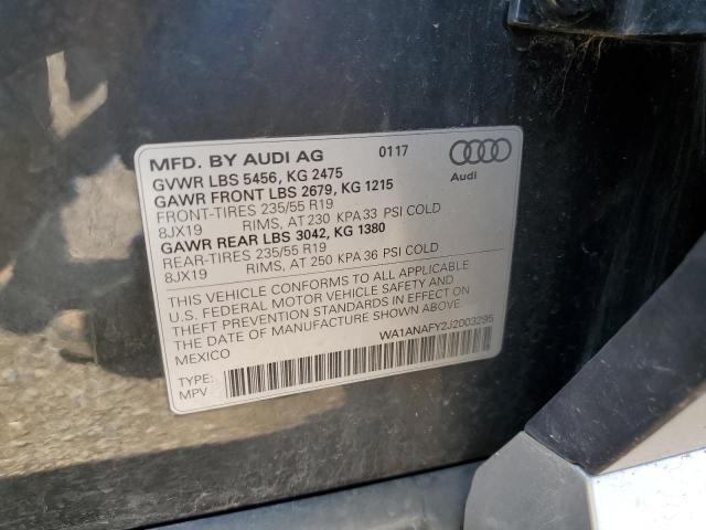 2018 AUDI Q5 PREMIUM WA1ANAFY2J2003295