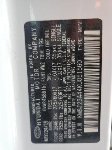 2019 HYUNDAI TUCSON SE KM8J23A44KU051560