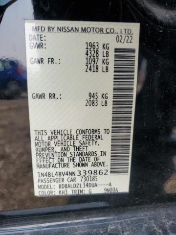 2022 NISSAN ALTIMA S - 1N4BL4BV4NN339862
