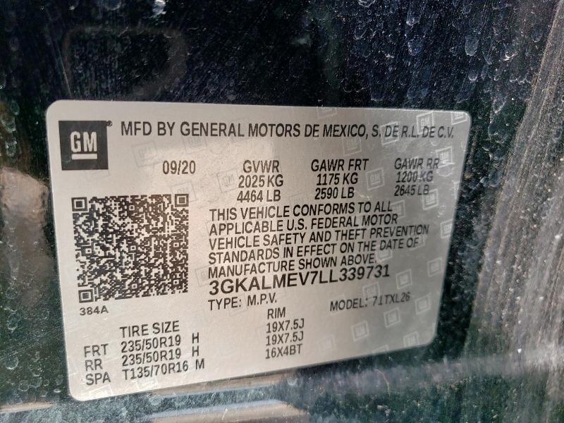 2020 GMC TERRAIN SL - 3GKALMEV7LL339731