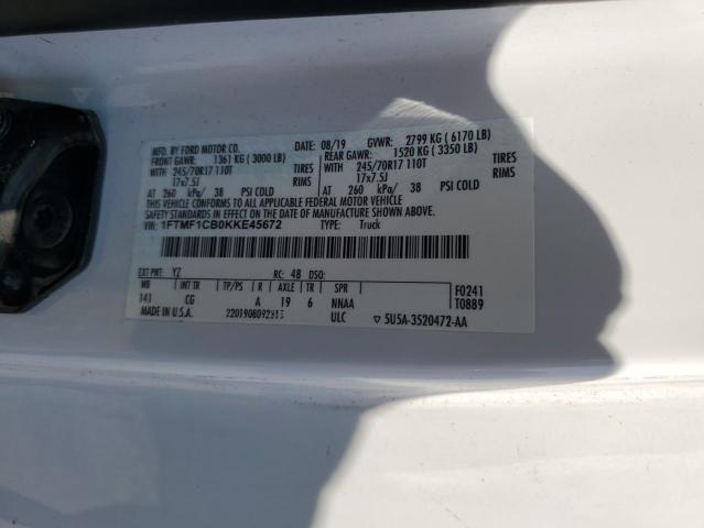 2019 FORD 1/2 TON 1FTMF1CB0KKE45672