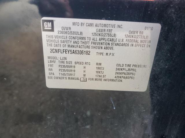 2010 CHEVROLET EQUINOX LT - 2CNFLFEY5A6306182