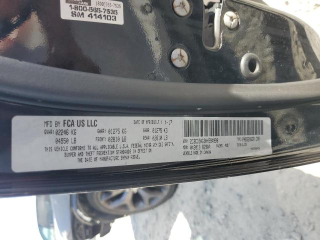 2017 DODGE CHALLENGER 2C3CDZAG3HH594998