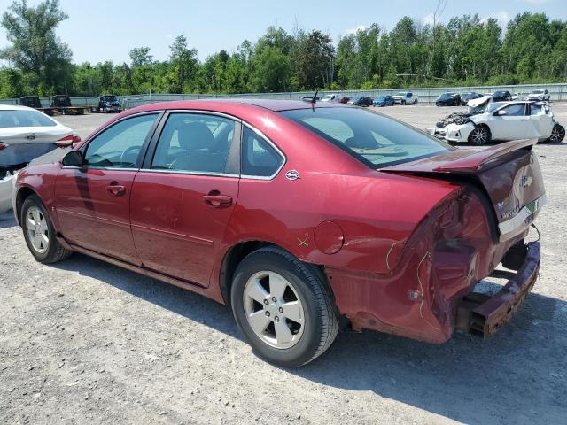 CHEVROLET IMPALA LT 2008 red  gas 2G1WT58N181316708 photo #3