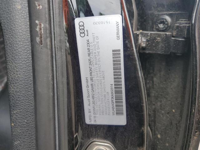 2019 AUDI RS3 WUABWGFF3KA902914