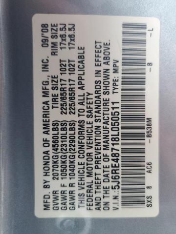 2008 HONDA CR-V EXL #3304636956