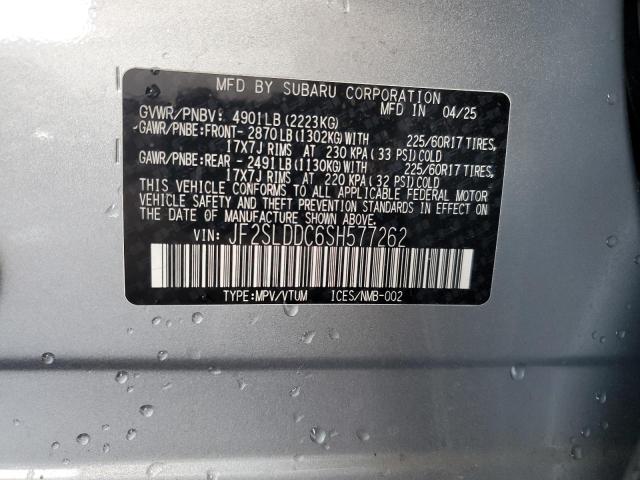 2025 SUBARU FORESTER P JF2SLDDC6SH577262