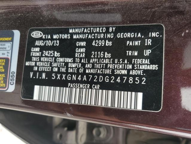 5XXGN4A72DG247852 2013 KIA OPTIMA