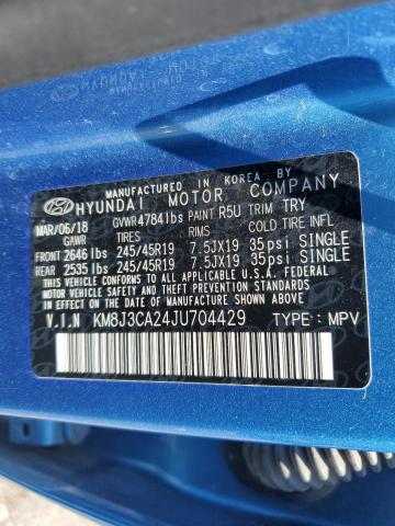 2018 HYUNDAI TUCSON VAL KM8J3CA24JU704429