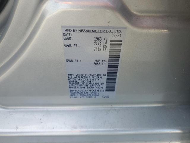 2024 NISSAN ALTIMA SV 1N4BL4DV1RN403455