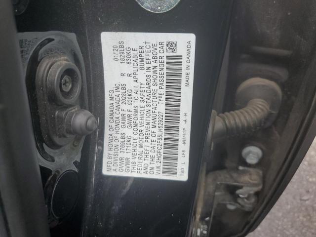 2020 HONDA CIVIC LX 2HGFC2F65LH529227