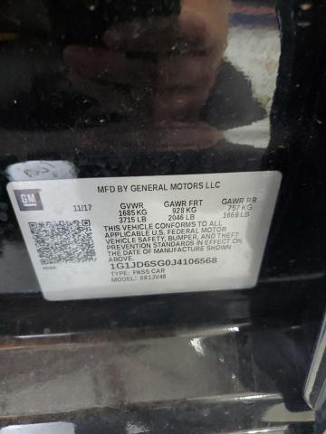 2018 CHEVROLET SONIC LT 1G1JD6SG0J4106568