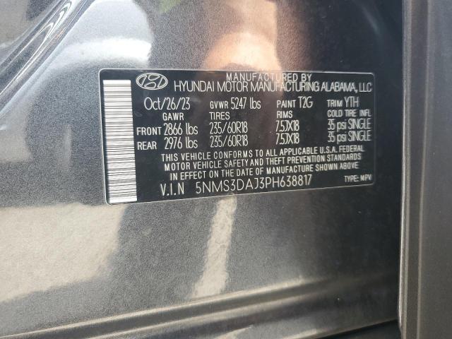 2023 HYUNDAI SANTA FE S 5NMS3DAJ3PH638817