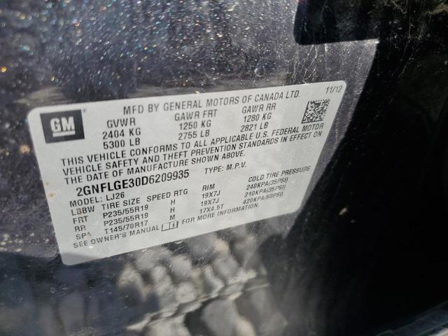 2013 CHEVROLET EQUINOX LT - 2GNFLGE30D6209935