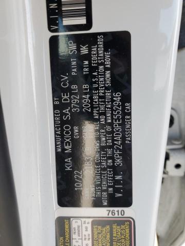 2023 KIA FORTE LX 3KPF24AD3PE552946