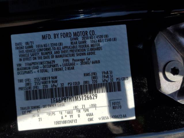 2021 FORD MUSTANG 1FA6P8TH1M5126629