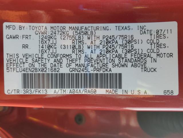 2011 TOYOTA TACOMA DOU - 5TFLU4EN2BX021682