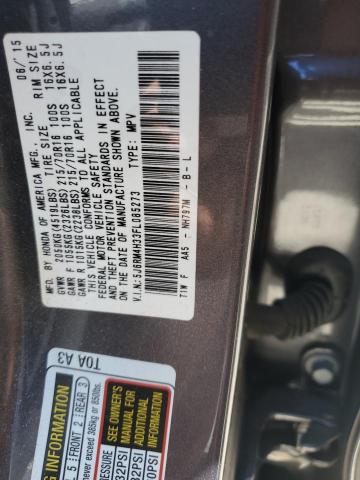2015 HONDA CR-V LX 5J6RM4H33FL085273