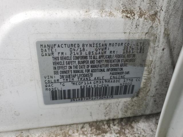 2018 NISSAN SENTRA S - 3N1AB7AP1JY304578