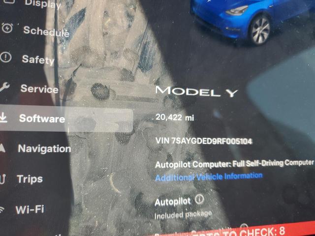 2024 TESLA MODEL Y - 7SAYGDED9RF005104