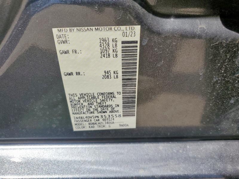 2023 NISSAN ALTIMA SV - 1N4BL4DV5PN353558
