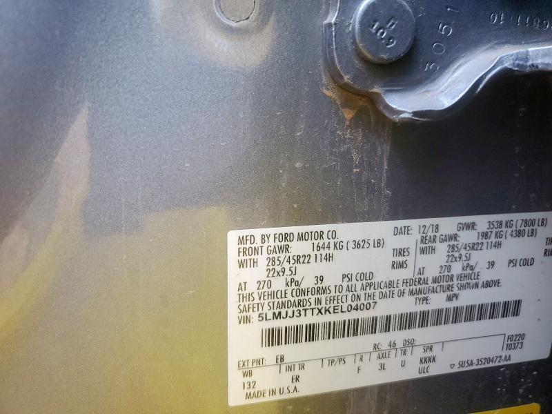 2019 LINCOLN NAVIGATOR L BLACK LABEL 5LMJJ3TTXKEL04007