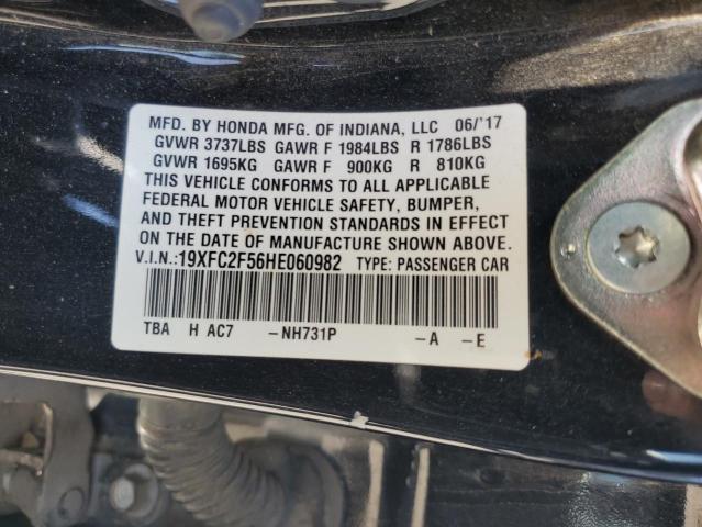 2017 HONDA CIVIC LX - 19XFC2F56HE060982