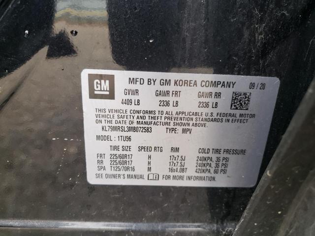 2021 CHEVROLET TRAILBLAZE KL79MRSL3MB072583