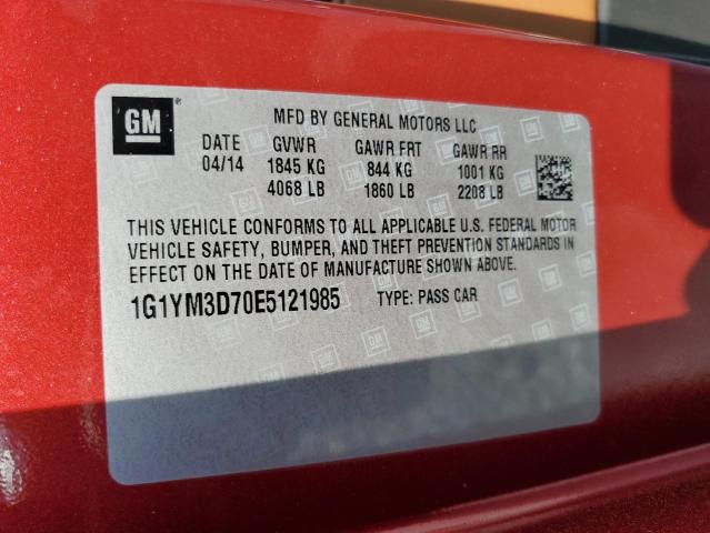 2014 CHEVROLET CORVETTE S - 1G1YM3D70E5121985