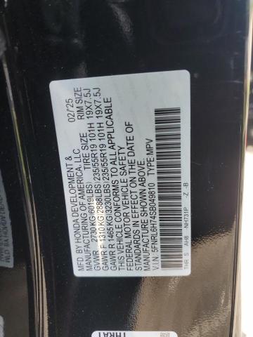 2025 HONDA ODYSSEY SP 5FNRL6H74SB049810