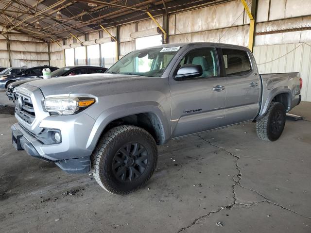 TOYOTA TACOMA DOU 2018 silver  gas 3TMCZ5AN9JM171287 photo #1