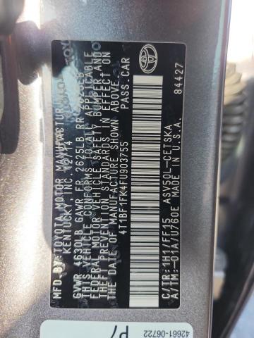 2015 TOYOTA CAMRY LE - 4T1BF1FK4FU903755