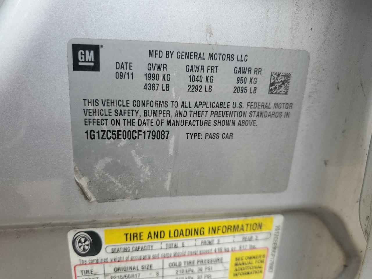 CHEVROLET MALIBU 1LT