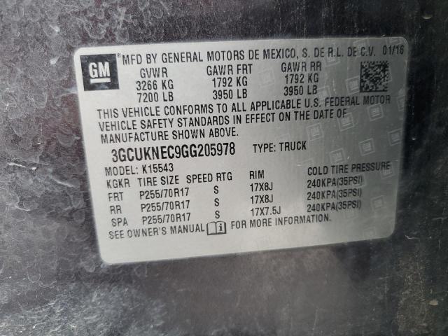 2016 CHEVROLET SILVERADO - 3GCUKNEC9GG205978