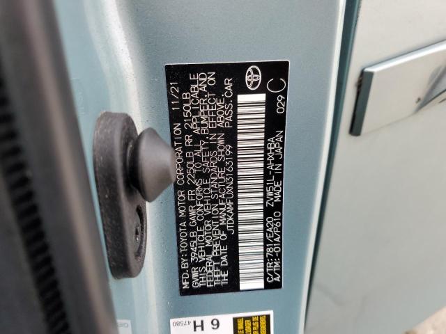 2022 TOYOTA PRIUS NIGH JTDKAMFUXN3163199