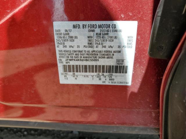 2017 FORD EDGE TITAN - 2FMPK4K92HBC55055