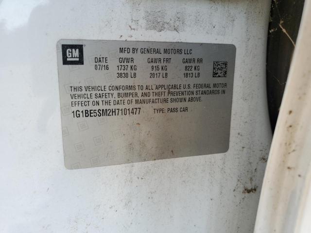 2017 CHEVROLET CRUZE LT - 1G1BE5SM2H7101477