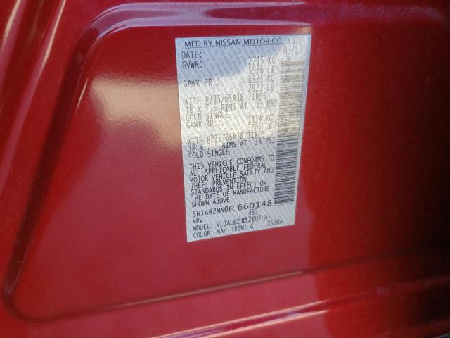 2015 NISSAN PATHFINDER - 5N1AR2MN0FC660148