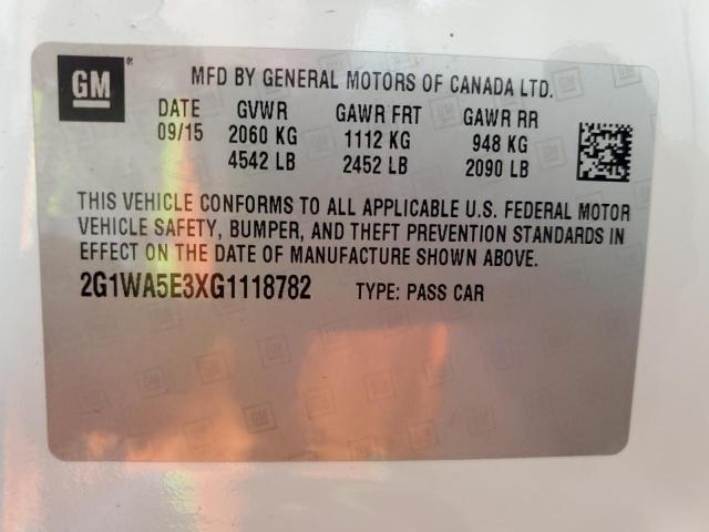 2016 CHEVROLET IMPALA LIM 2G1WA5E3XG1118782