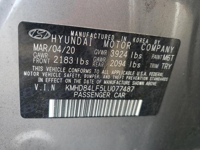 2020 HYUNDAI ELANTRA SE KMHD84LF5LU077487