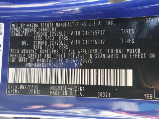 2024 TOYOTA COROLLA CR - 7MUFBABG5RV045925