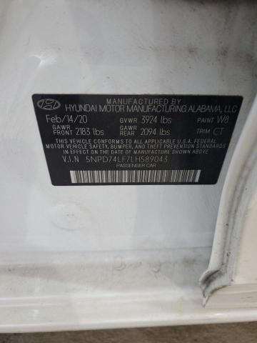 2020 HYUNDAI ELANTRA SE - 5NPD74LF7LH589043