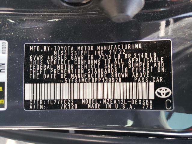 2023 TOYOTA COROLLA SE - 5YFS4MCE0PP139928
