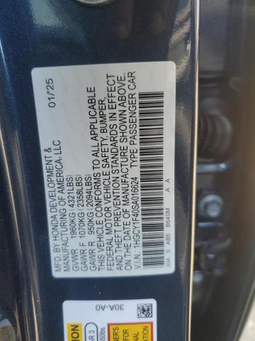 2025 HONDA ACCORD SE 1HGCY1F40SA016624