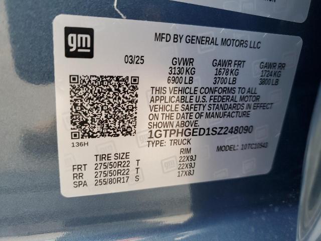 2025 GMC SIERRA C15 1GTPHGED1SZ248090