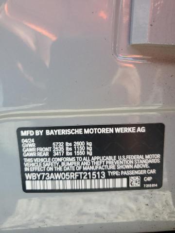2024 BMW I4 EDRIVE WBY73AW05RFT21513